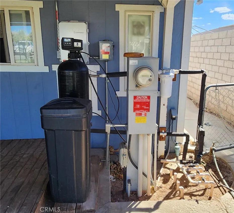 Main house electric, solar, and water treatment systems