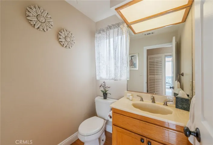 Powder Room on upper level.