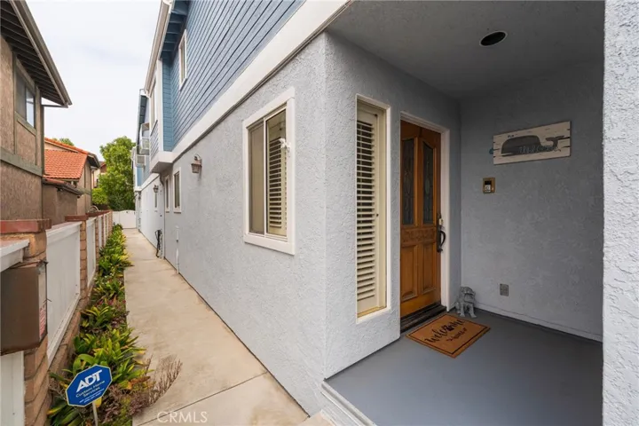 Front door and patio