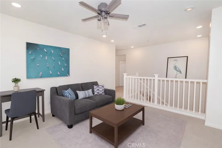 Virtually Staged Loft as a Teen Space