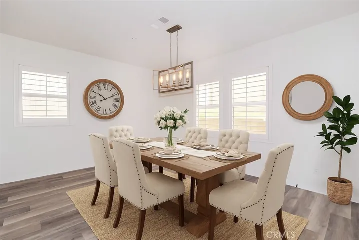 Virtually Staged Dining Room