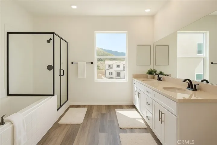 Virtually Staged Primary Bathroom