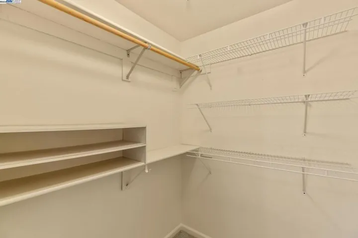 Large bedroom closets downstairs, 6x6