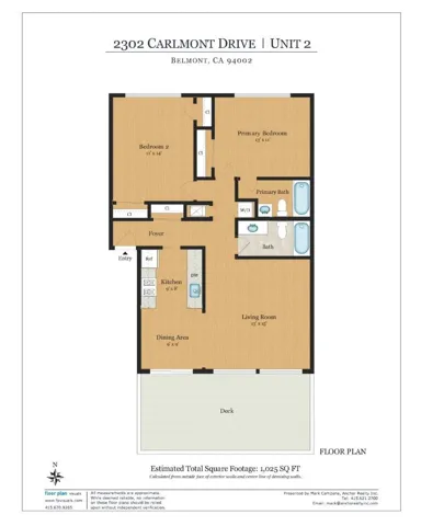 Representative 2/2 floor plan. *Floor plans may vary by unit.