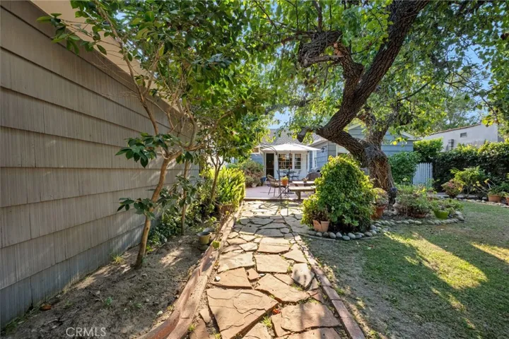 Stone path leads to bonus room.