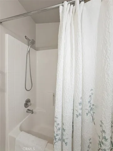 Shower and tub.