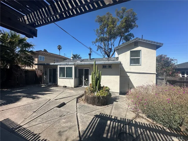 rear yard
