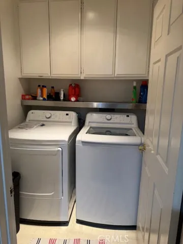 Downstairs full size laundry room