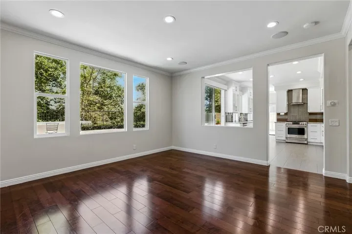 Check out the amazing connection to the outdoors from the large windows. High ceilings throughout the downstairs and upstairs.