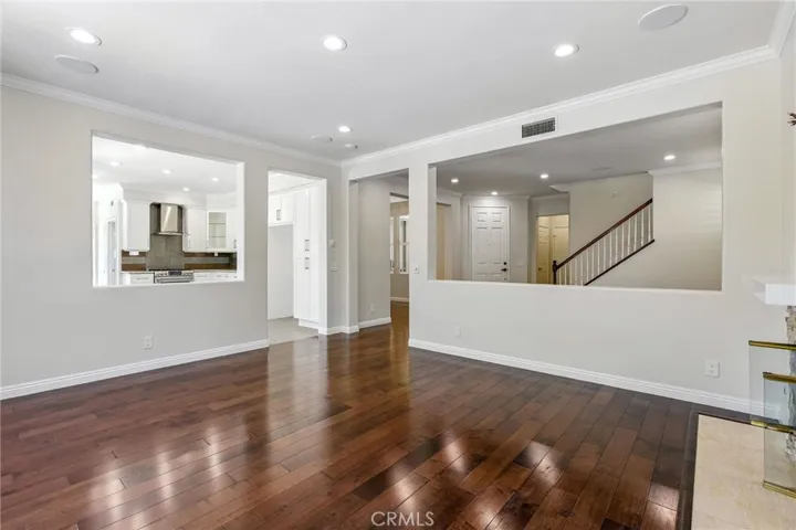 A very open feel from the center of the home.