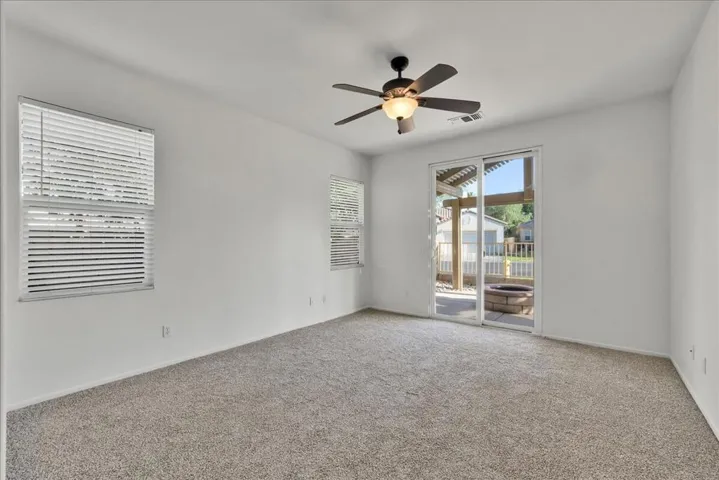 Primary room with exit to patio
