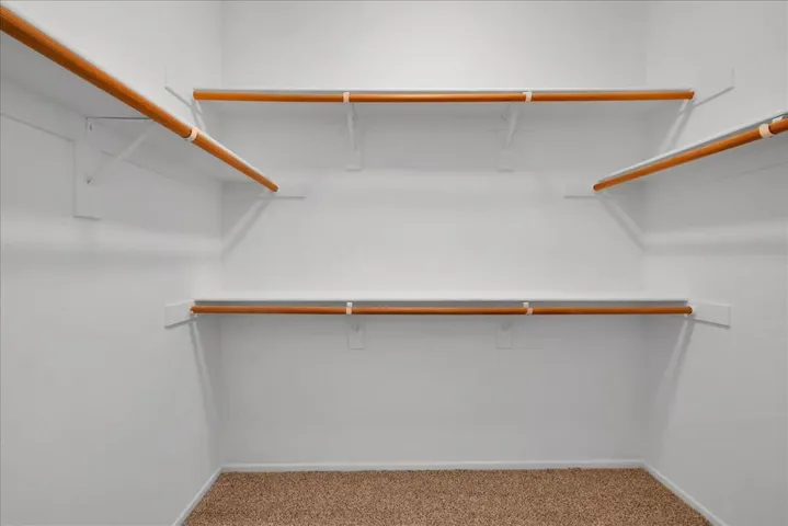 Primary walk in closet