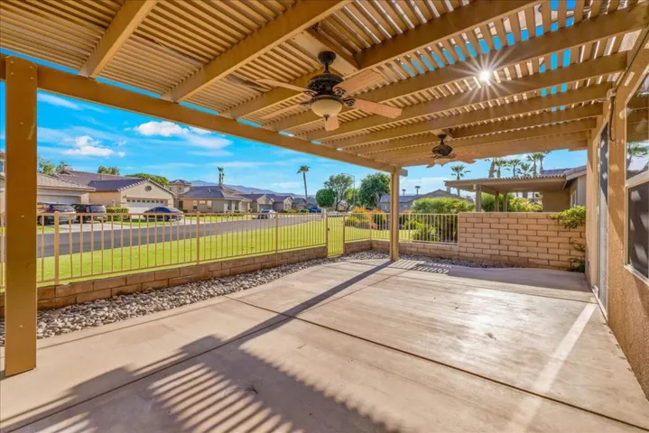 Covered back patio