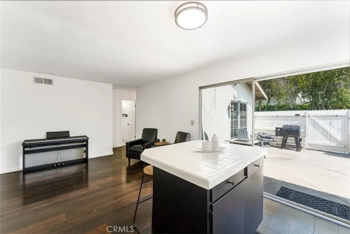 Kitchen Opens to Family Room
