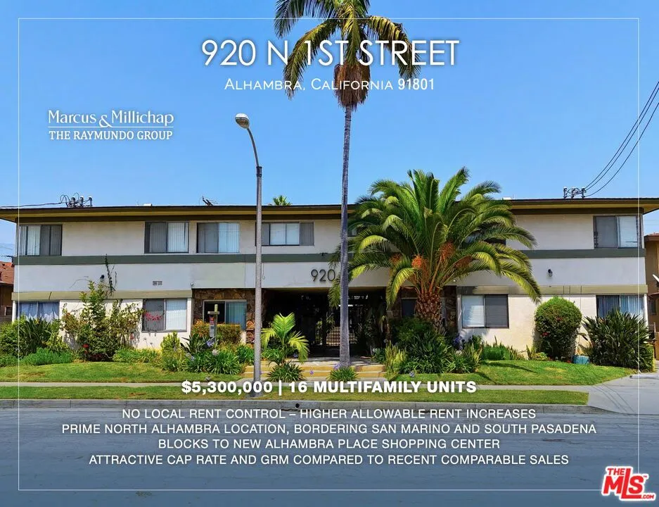 920 N 1st Street, Alhambra, California 91801, 22 Bedrooms Bedrooms, ,16 BathroomsBathrooms,Residential Income,For Sale,1st,25567995