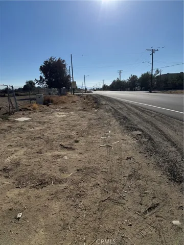Palmdale Blvd right in front of the property