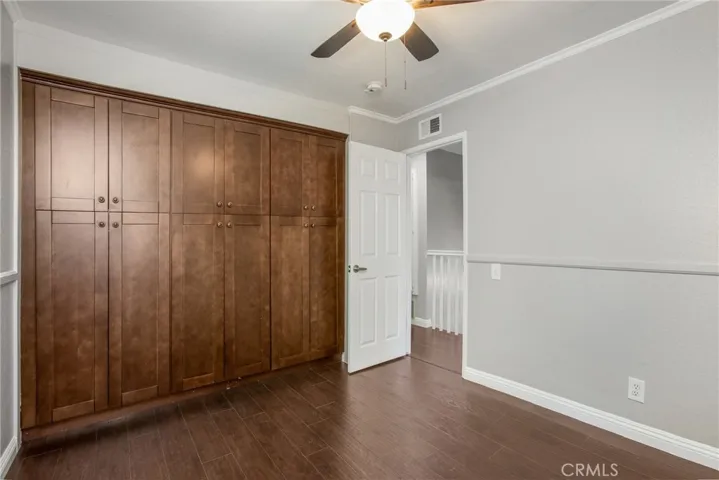 Custom closets in all bedrooms.