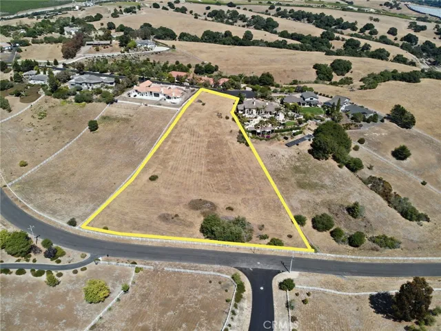 Overhead view facing east