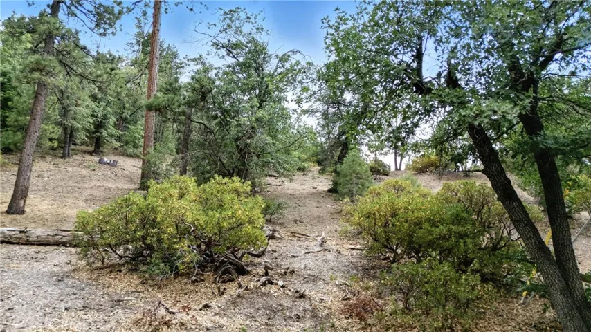 View looking up towards lot