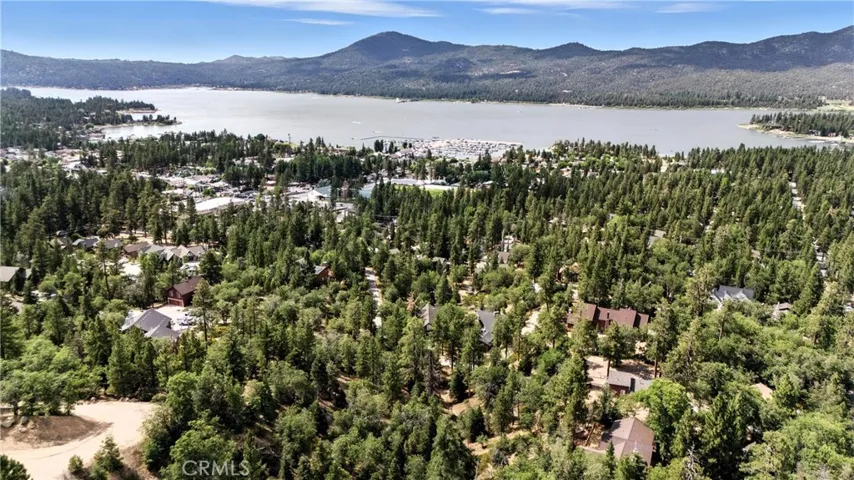 Lake View via drone shot above parcel