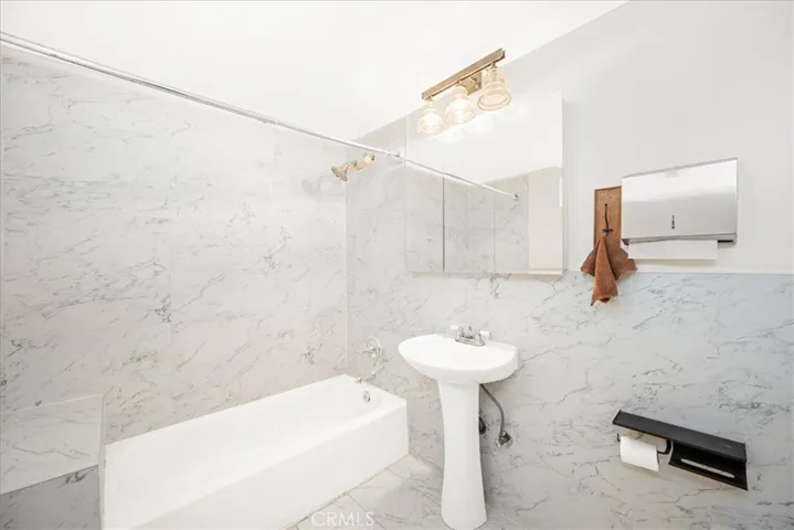 Second floor renovated bathroom