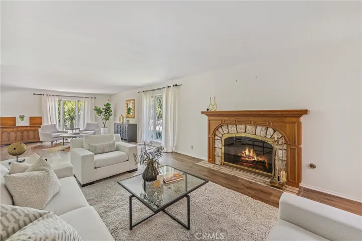 Living room fireplace