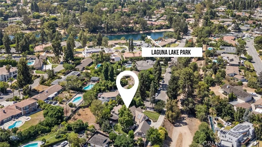 Adjacent trail leads to Laguna Lake Park, for exercise and recreation