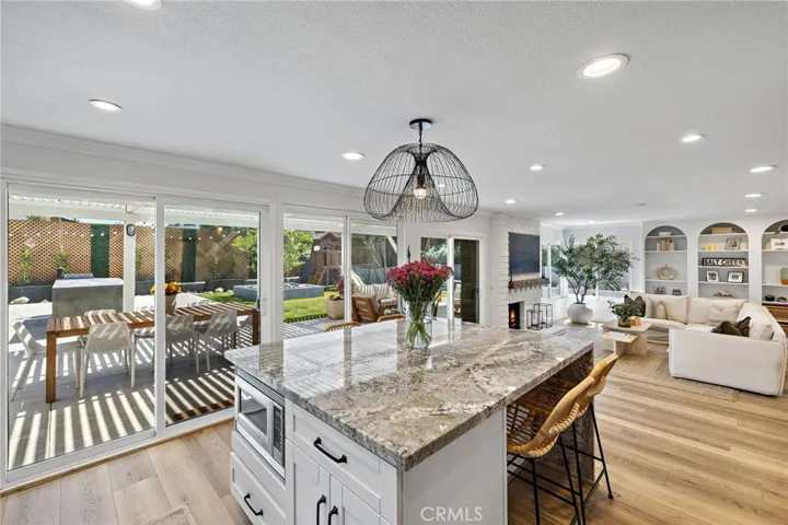 Easy to entertain with easy access to the beautiful backyard.