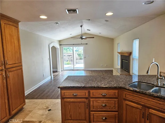 Kitchen View of Family Room