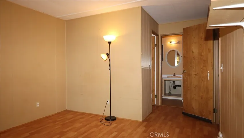 Master bedroom with walk in closet