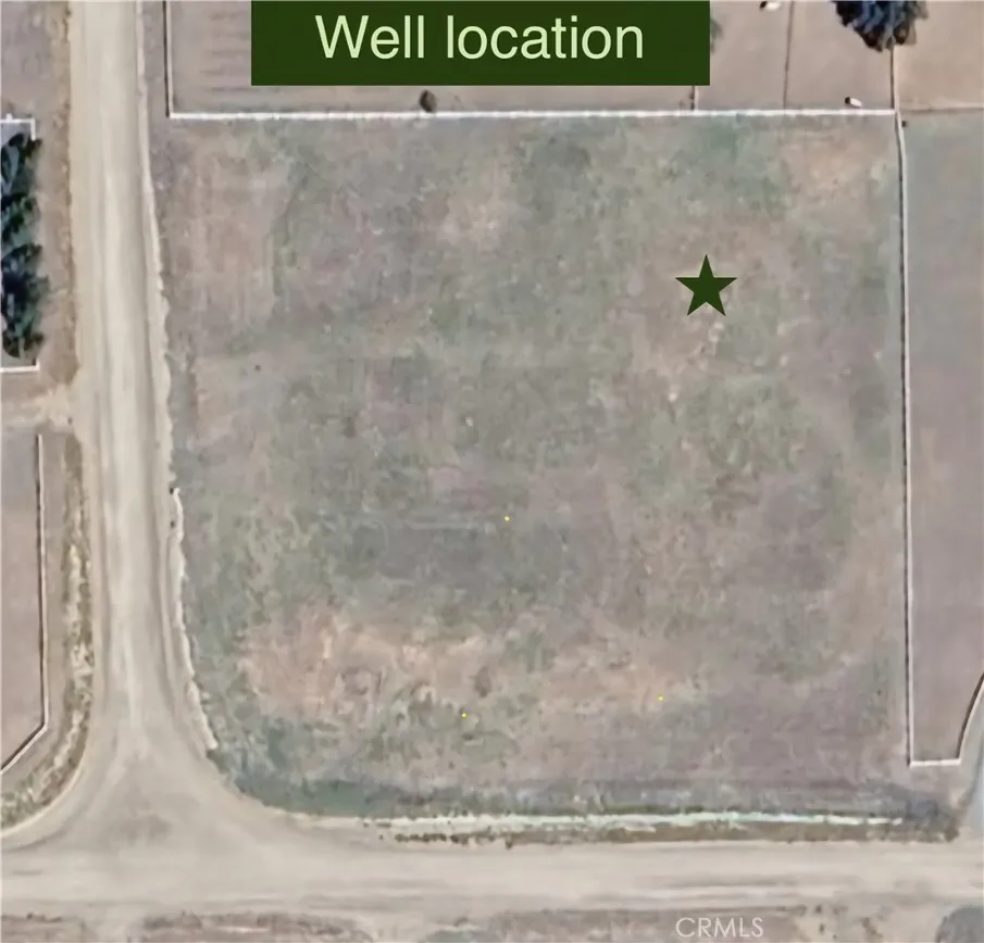 Location of well is where star is on plot of land