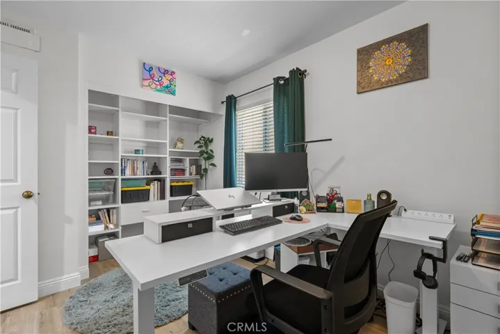 Downstairs Bedroom with built in in closet