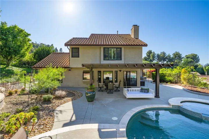 pool view from the hillside