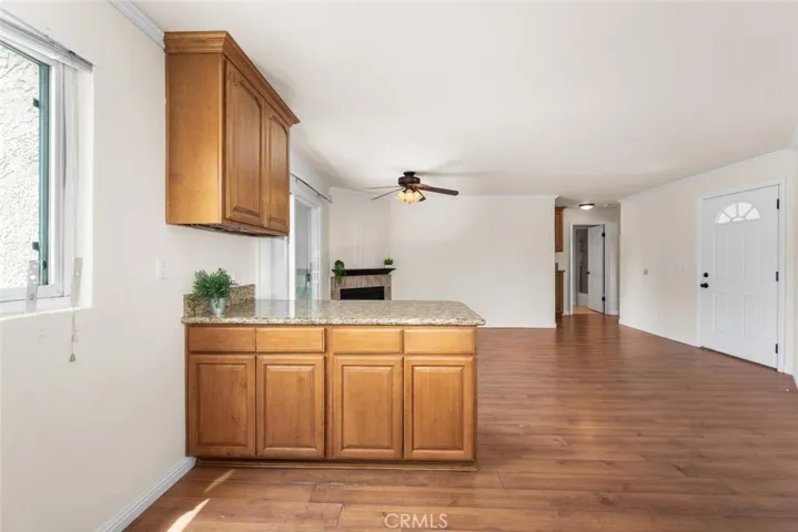 Open concept kitchen and living room