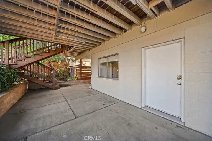 Exterior Access to downstairs Room and Bathroom and Garage