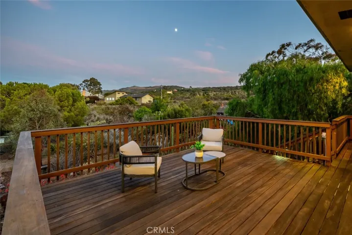 Views to the hills behind