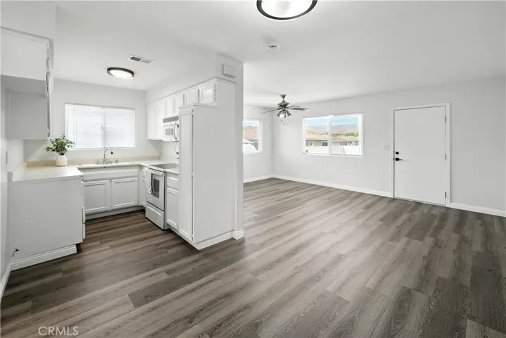 Kitchen open to Dining Room