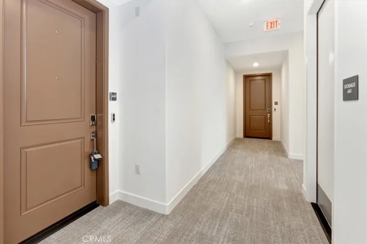 Front door in hallway