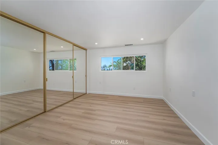 Primary bedroom offers a ton of closet space