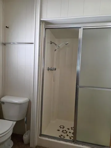 Convenient step in shower