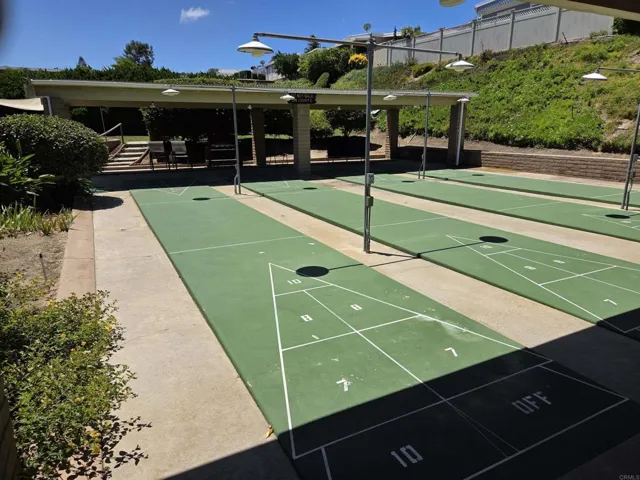 Shuffle board courts