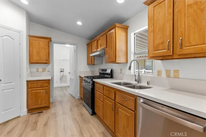 pantry door and stove and -kitchen