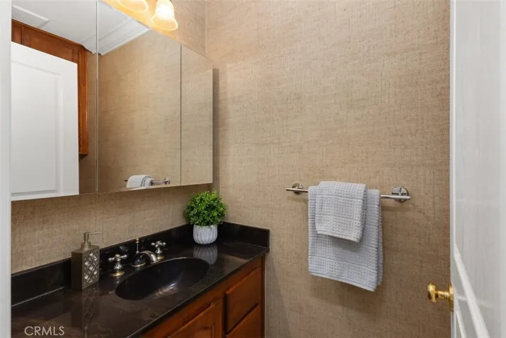 Downstairs powder room