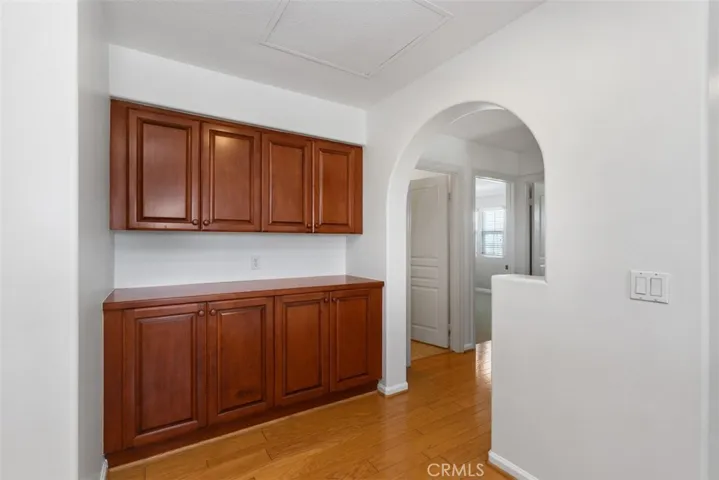 linen closet in hallway