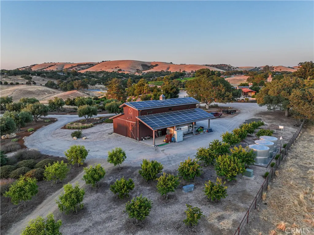 Three 5,000-gallon tanks, providing 15,000 gallons of water storage plus additional holding tanks at the horse facility.