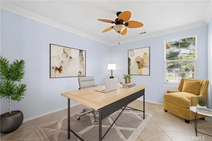 Office/Den Virtually Staged
