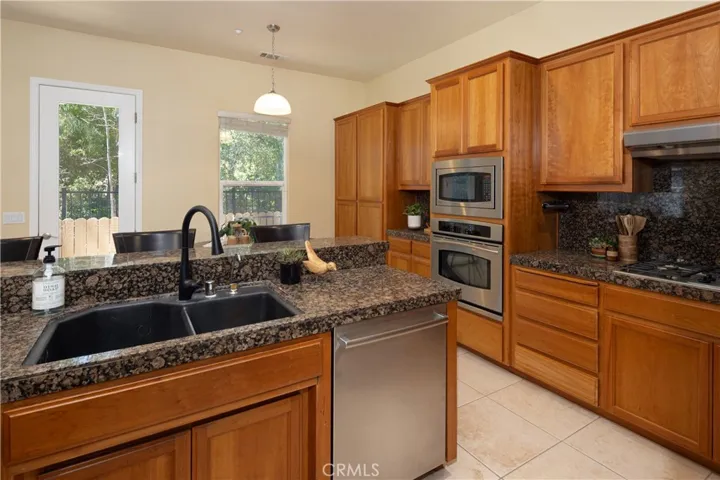 The sink area with the Bosch dishwasher