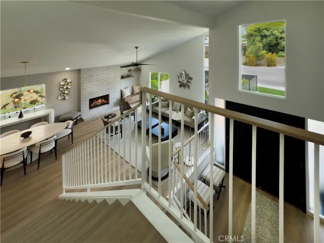 Relocated stairs and windows create space