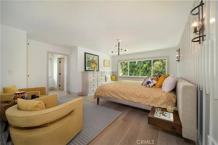 Curated master with built-ins and feature wall