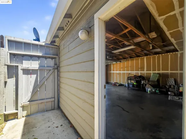Garage featuring a gate